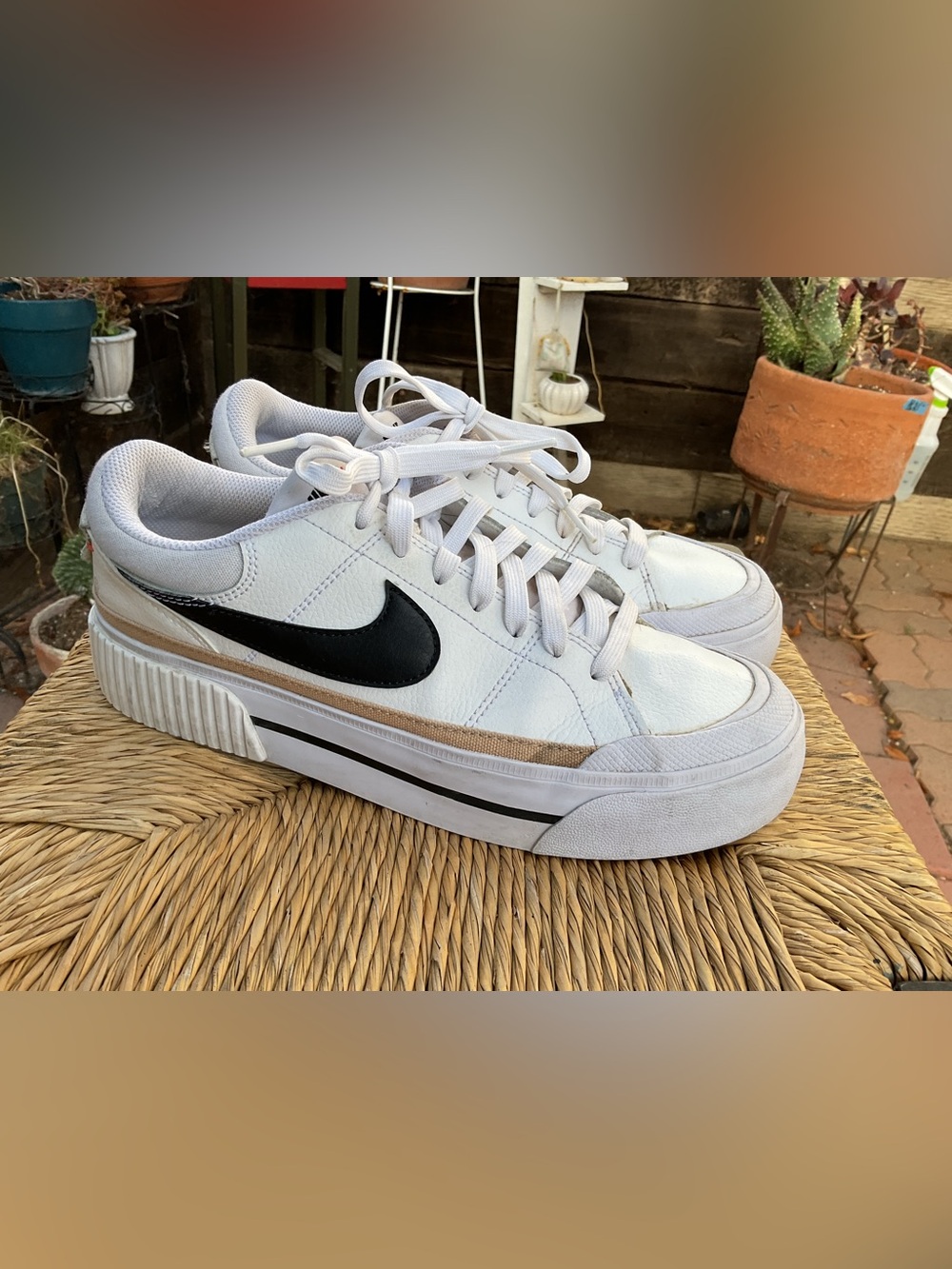 Leather Nike shoes